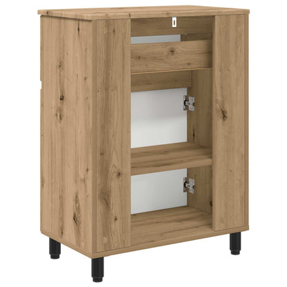 Mobiletto da bagno Rovere Artigianale 60 x 35 x 80 cm | homemem39