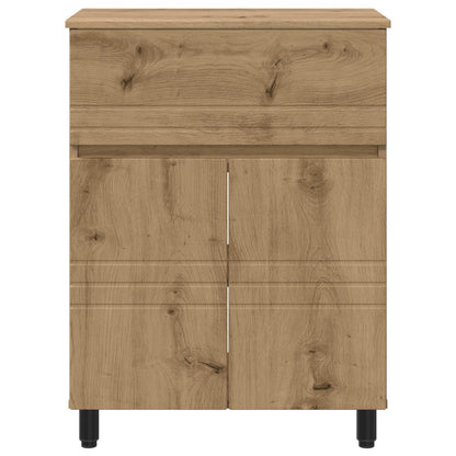 Mobiletto da bagno Rovere Artigianale 60 x 35 x 80 cm | homemem39