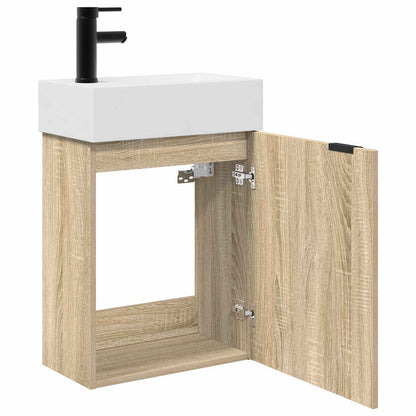 Mobile da Bagno con porta Rovere Sonoma 45,5 x 22,5 x 84 cm | homemem39