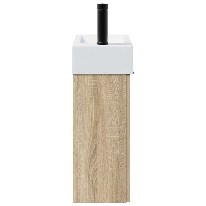 Mobile da Bagno con porta Rovere Sonoma 45,5 x 22,5 x 84 cm | homemem39