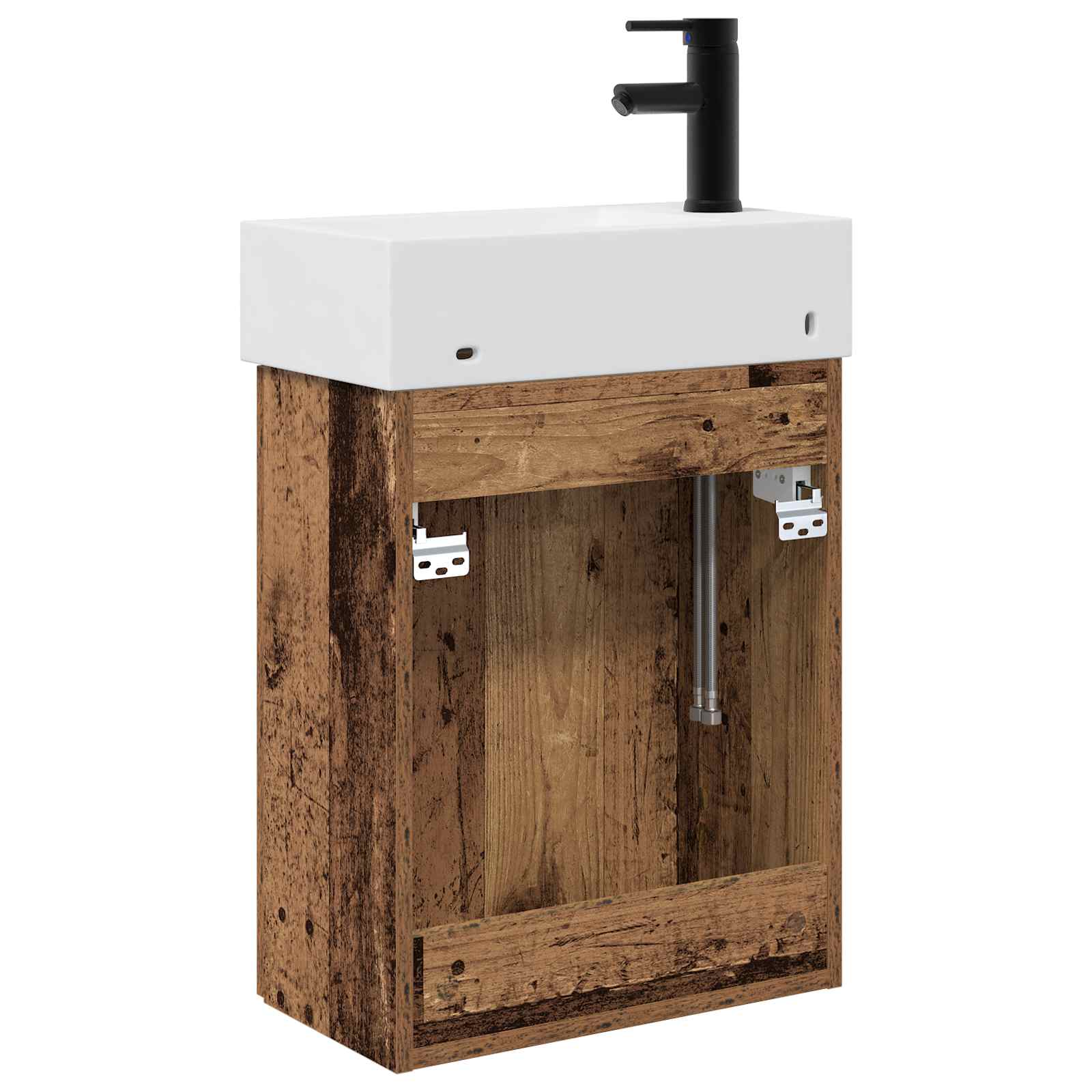 Mobile bagno con rubinetto Legno antico 45,5 x 22,5 x 84 cm | homemem39
