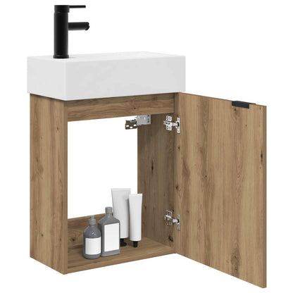 Mobile bagno con rubinetto Rovere Artigianale | homemem39