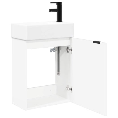 Mobile bagno con rubinetto Bianco 45,5 x 22,5 x 84 cm | homemem39