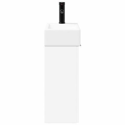 Mobile bagno con rubinetto Bianco 45,5 x 22,5 x 84 cm | homemem39