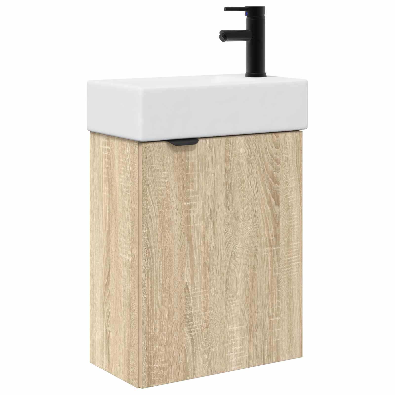 Mobile bagno con rubinetto Rovere Sonoma 45,5 x 22,5 x 84 cm | homemem39