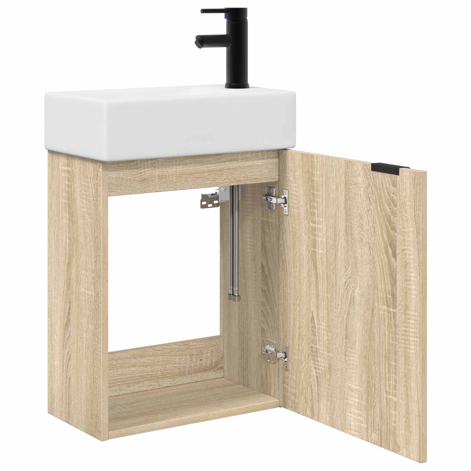 Mobile bagno con rubinetto Rovere Sonoma 45,5 x 22,5 x 84 cm | homemem39