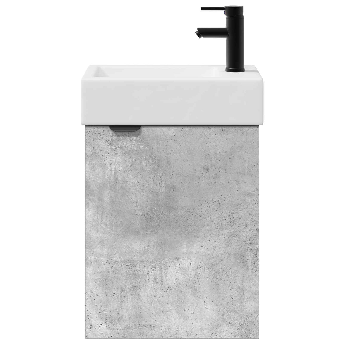 Mobile bagno con rubinetto Grigio Cemento 45,5 x 22,5 x 84 cm | homemem39