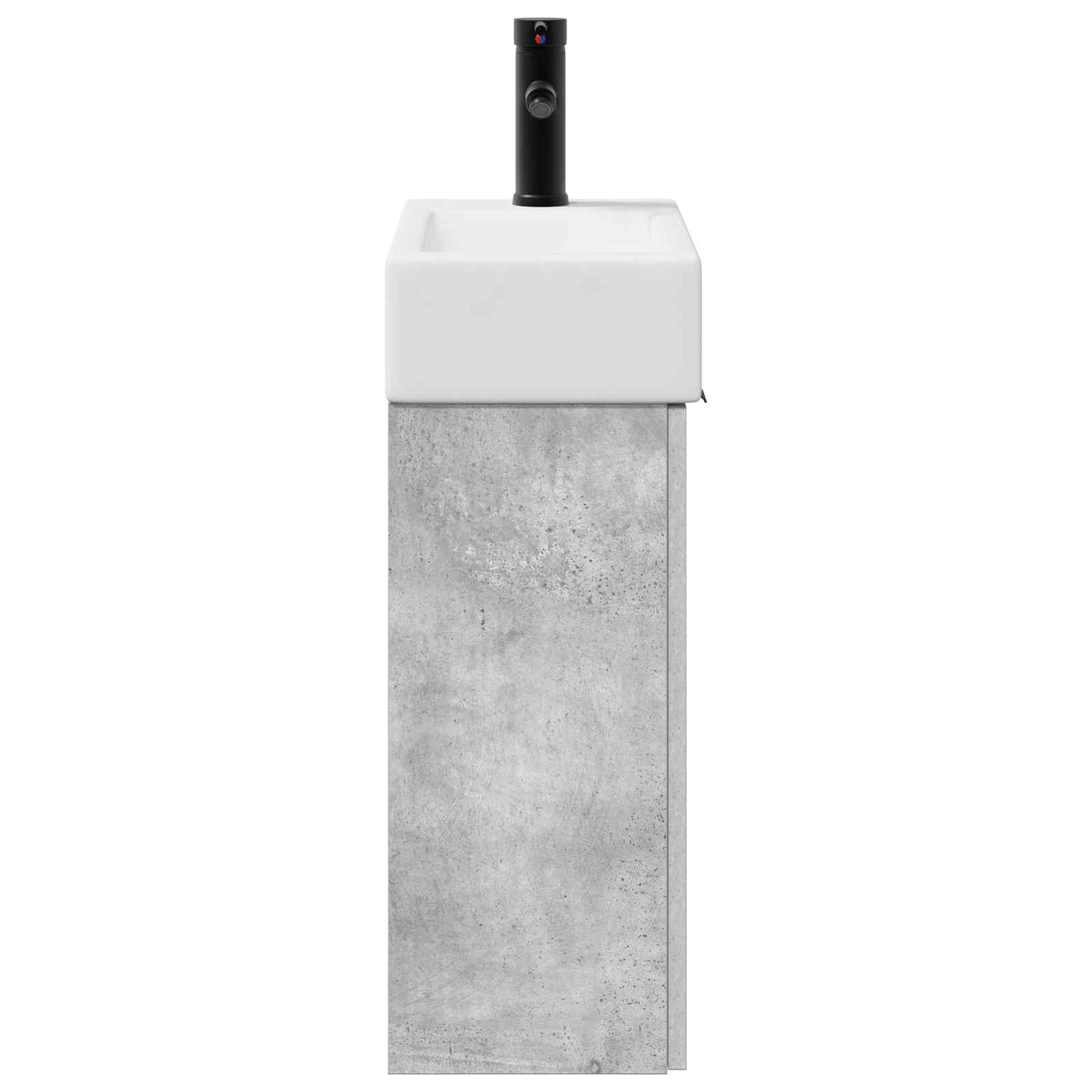 Mobile bagno con rubinetto Grigio Cemento 45,5 x 22,5 x 84 cm | homemem39