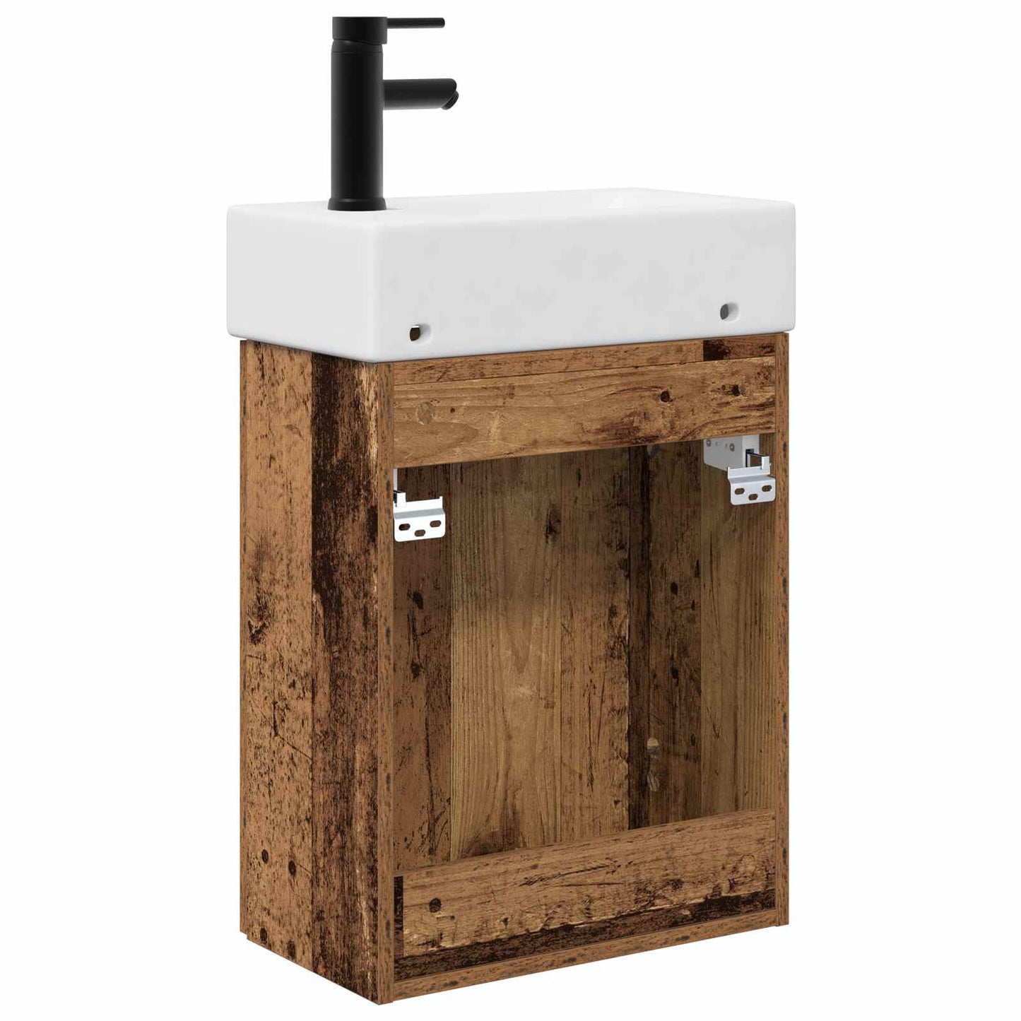 Mobile bagno con rubinetto Legno antico 45,5 x 22,5 x 84 cm | homemem39