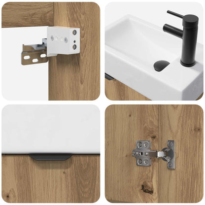 Mobile bagno con rubinetto Rovere Artigianale | homemem39
