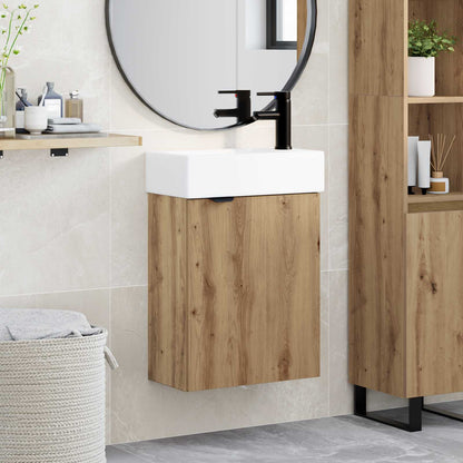 Mobile bagno con rubinetto Rovere Artigianale | homemem39
