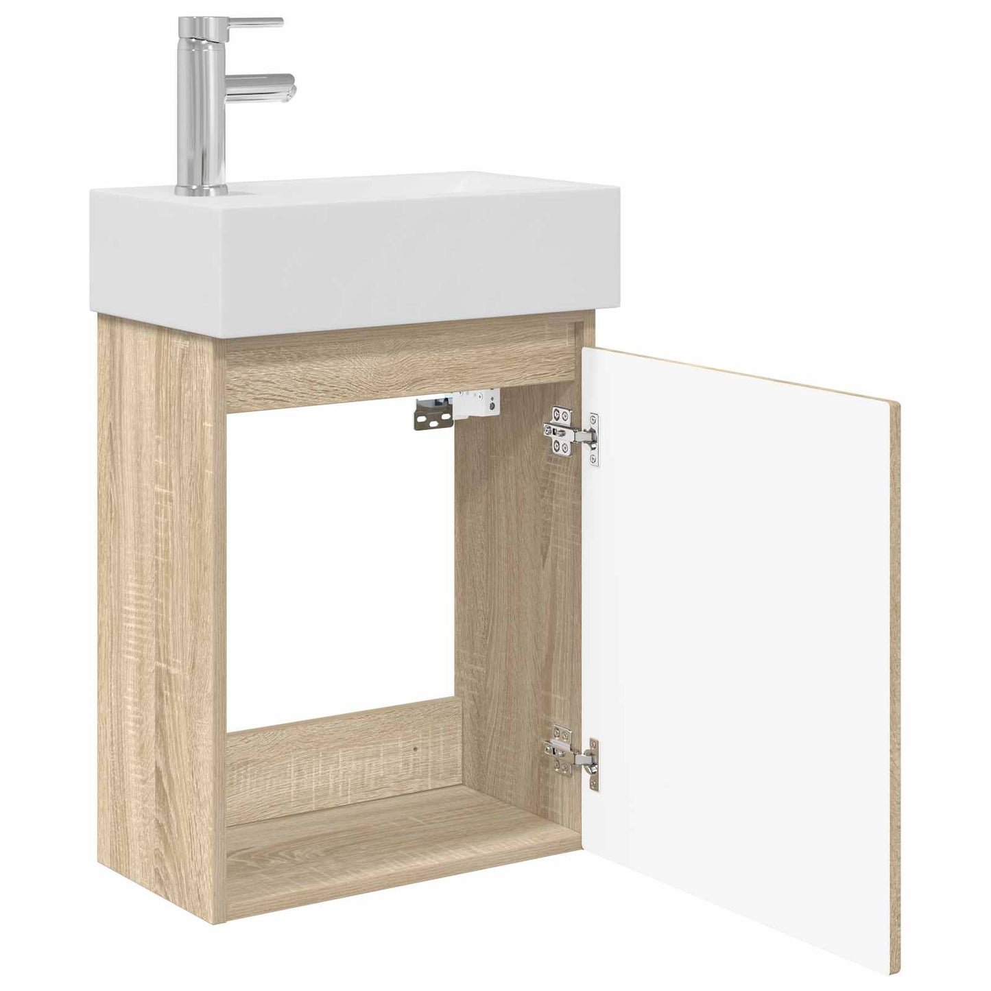 Mobile bagno con rubinetto Rovere Sonoma 45,5 x 22,5 x 84 cm | homemem39