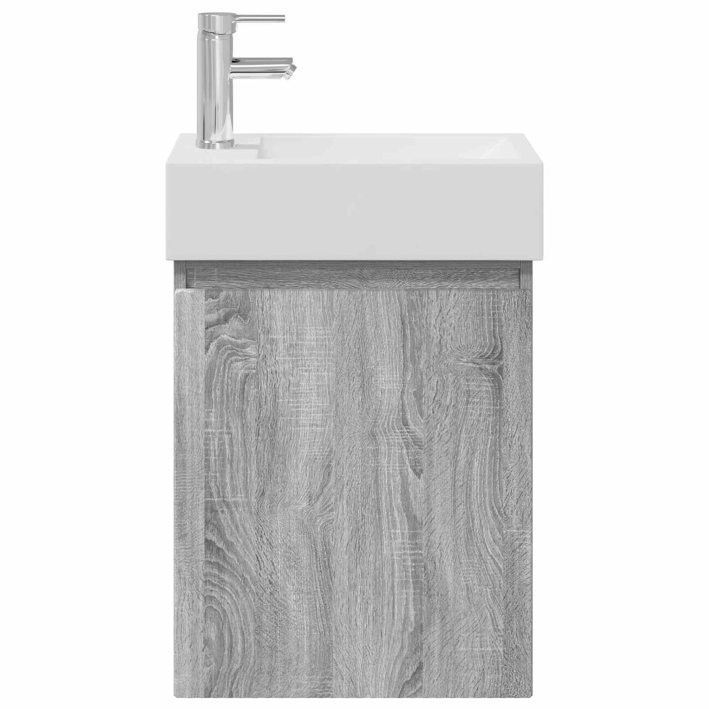 Mobile bagno con rubinetto Sonoma grigio 45,5 x 22,5 x 84 cm | homemem39