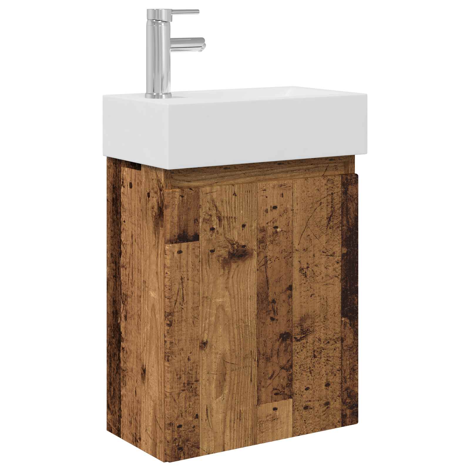 Mobile bagno con rubinetto Legno antico 45,5 x 22,5 x 84 cm | homemem39