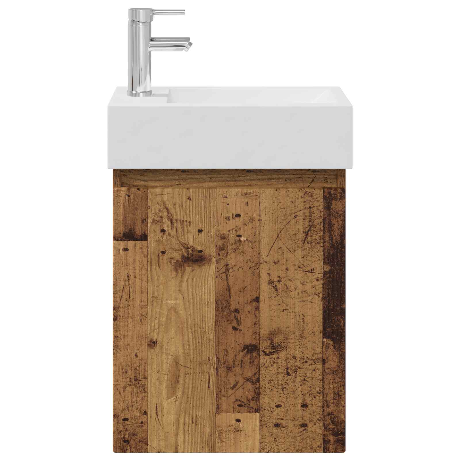 Mobile bagno con rubinetto Legno antico 45,5 x 22,5 x 84 cm | homemem39
