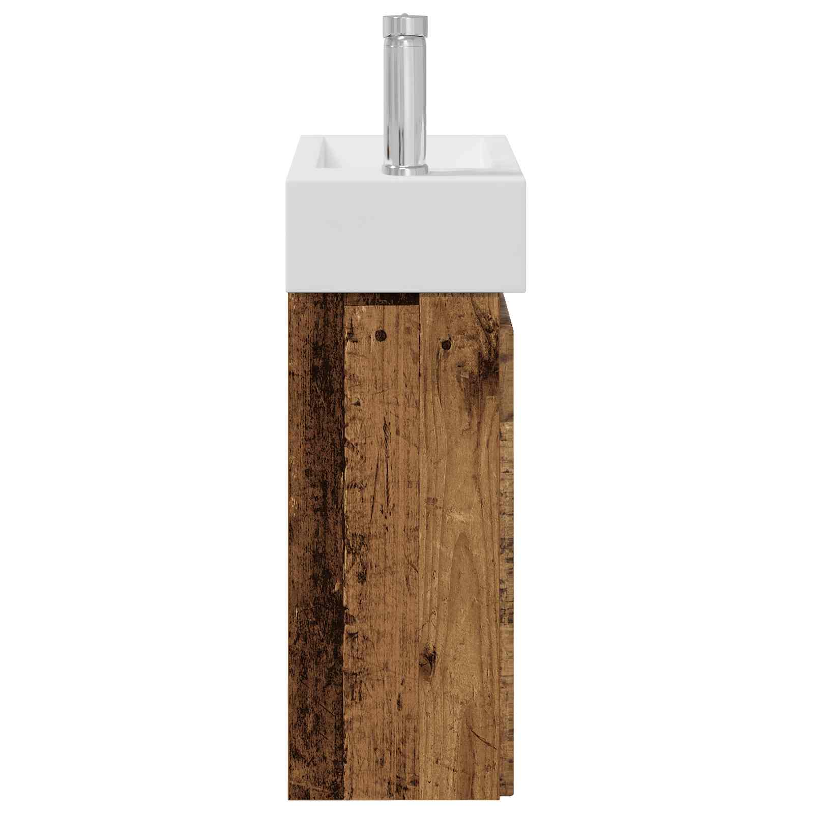 Mobile bagno con rubinetto Legno antico 45,5 x 22,5 x 84 cm | homemem39