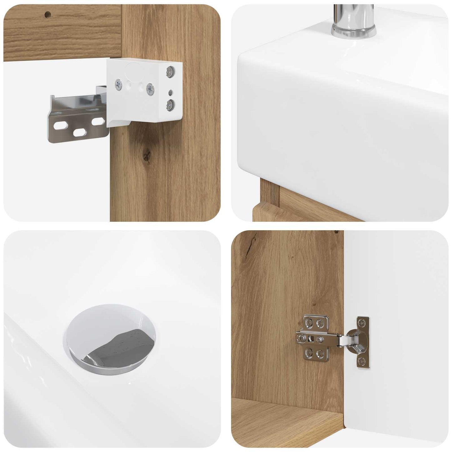 Mobile bagno con rubinetto Rovere Artigianale | homemem39