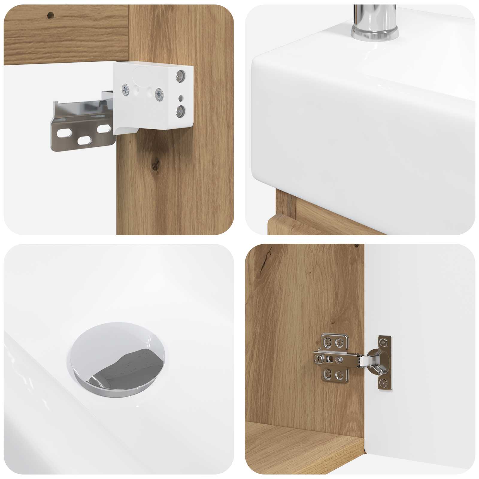 Mobile bagno con rubinetto Rovere Artigianale | homemem39