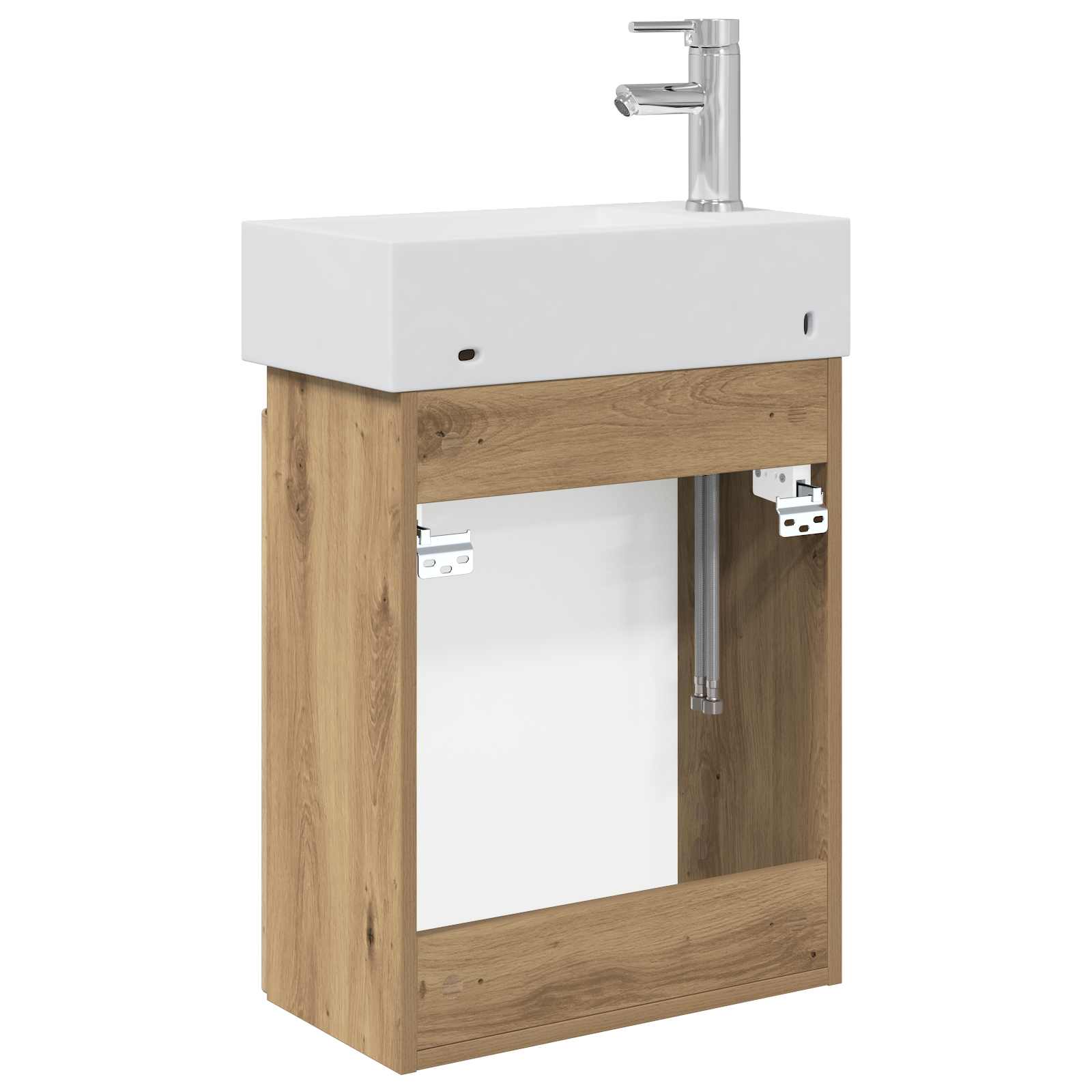 Mobile bagno con rubinetto Rovere Artigianale | homemem39