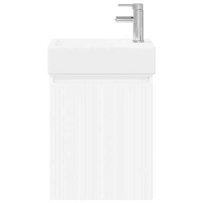 Mobile bagno con rubinetto Bianco 45,5 x 22,5 x 84 cm | homemem39