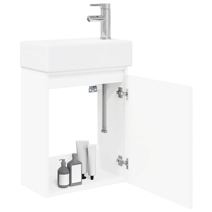 Mobile bagno con rubinetto Bianco 45,5 x 22,5 x 84 cm | homemem39