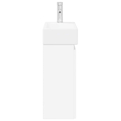 Mobile bagno con rubinetto Bianco 45,5 x 22,5 x 84 cm | homemem39