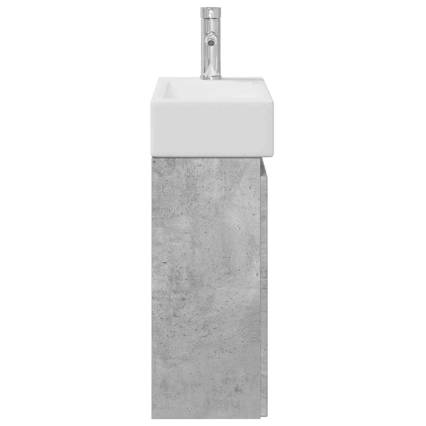 Mobile bagno con rubinetto Grigio Cemento 45,5 x 22,5 x 84 cm | homemem39