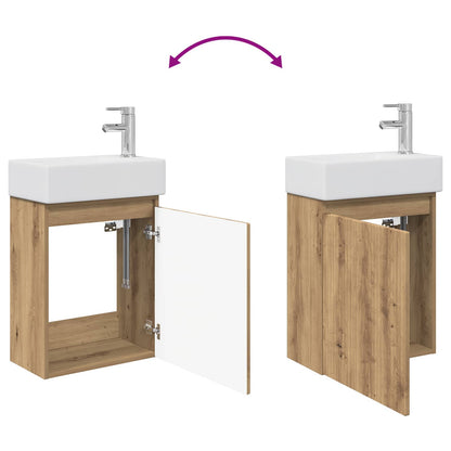 Mobile bagno con rubinetto Rovere Artigianale | homemem39