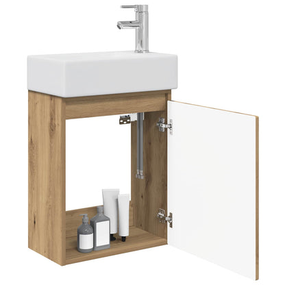 Mobile bagno con rubinetto Rovere Artigianale | homemem39