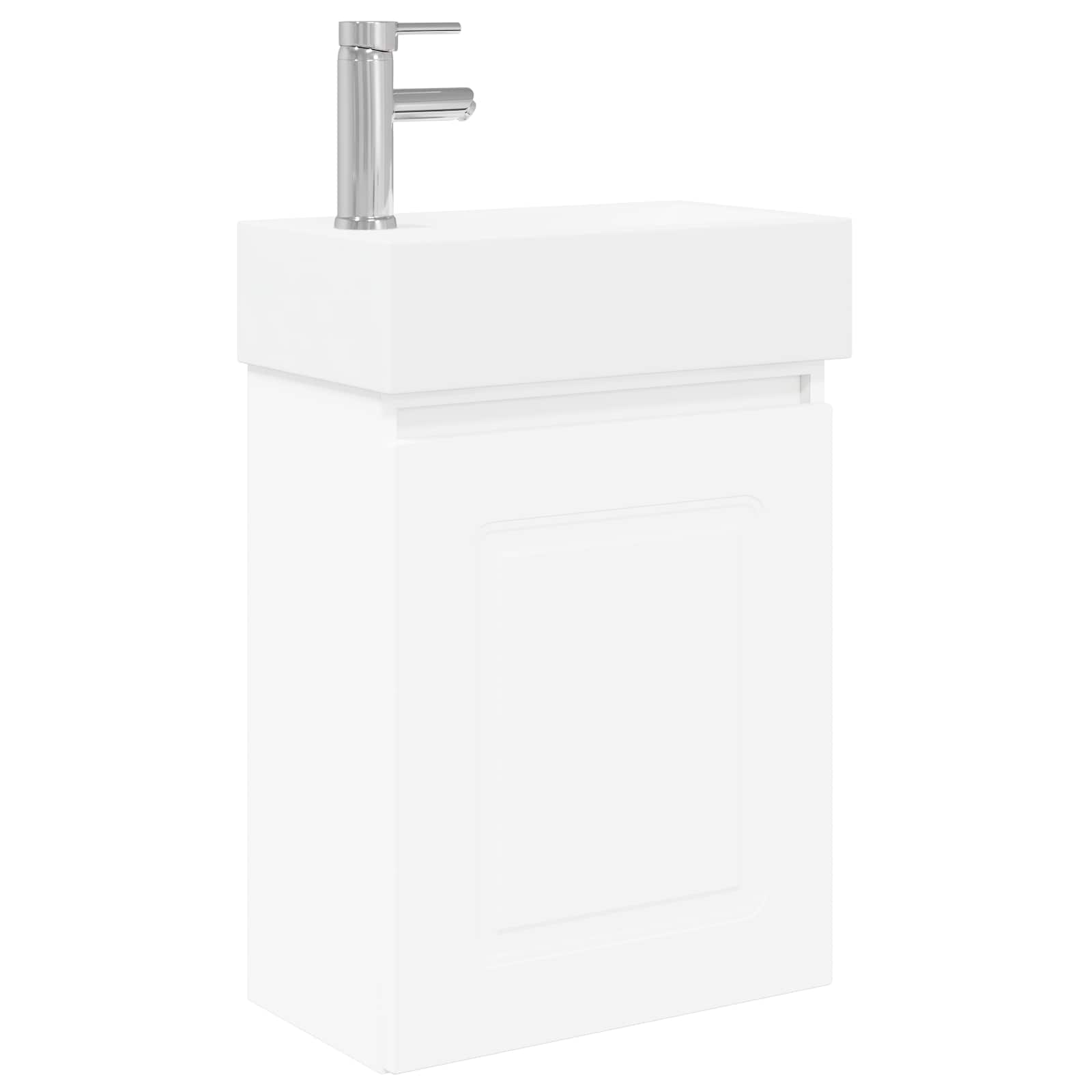 Mobile bagno con rubinetto Bianco 45,5 x 22,5 x 84 cm | homemem39