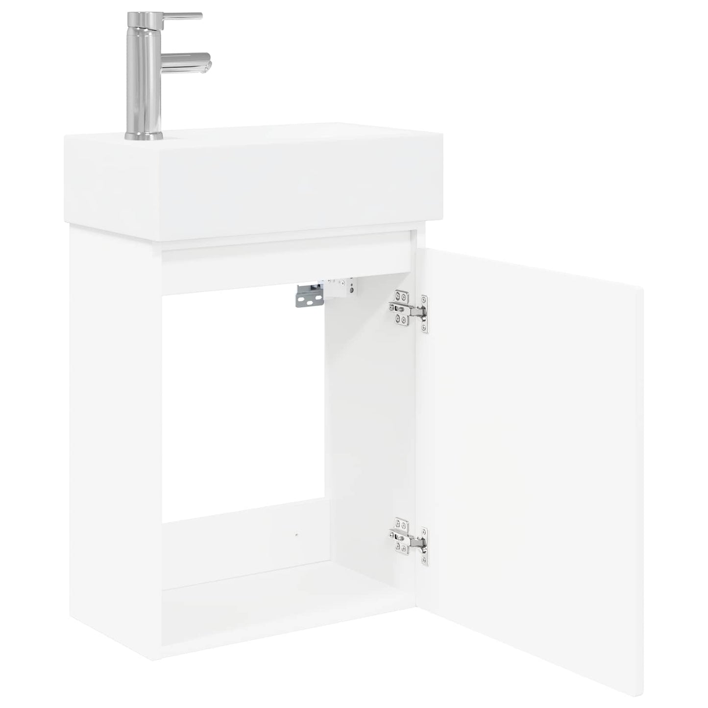 Mobile bagno con rubinetto Bianco 45,5 x 22,5 x 84 cm | homemem39