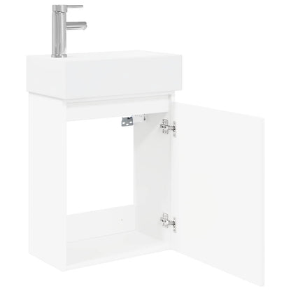 Mobile bagno con rubinetto Bianco 45,5 x 22,5 x 84 cm | homemem39
