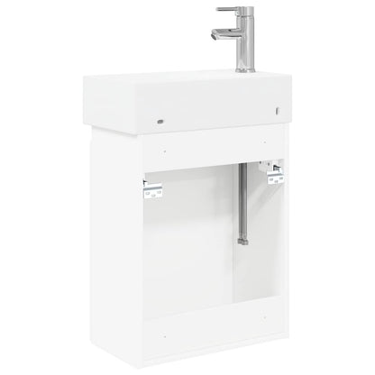 Mobile bagno con rubinetto Bianco 45,5 x 22,5 x 84 cm | homemem39