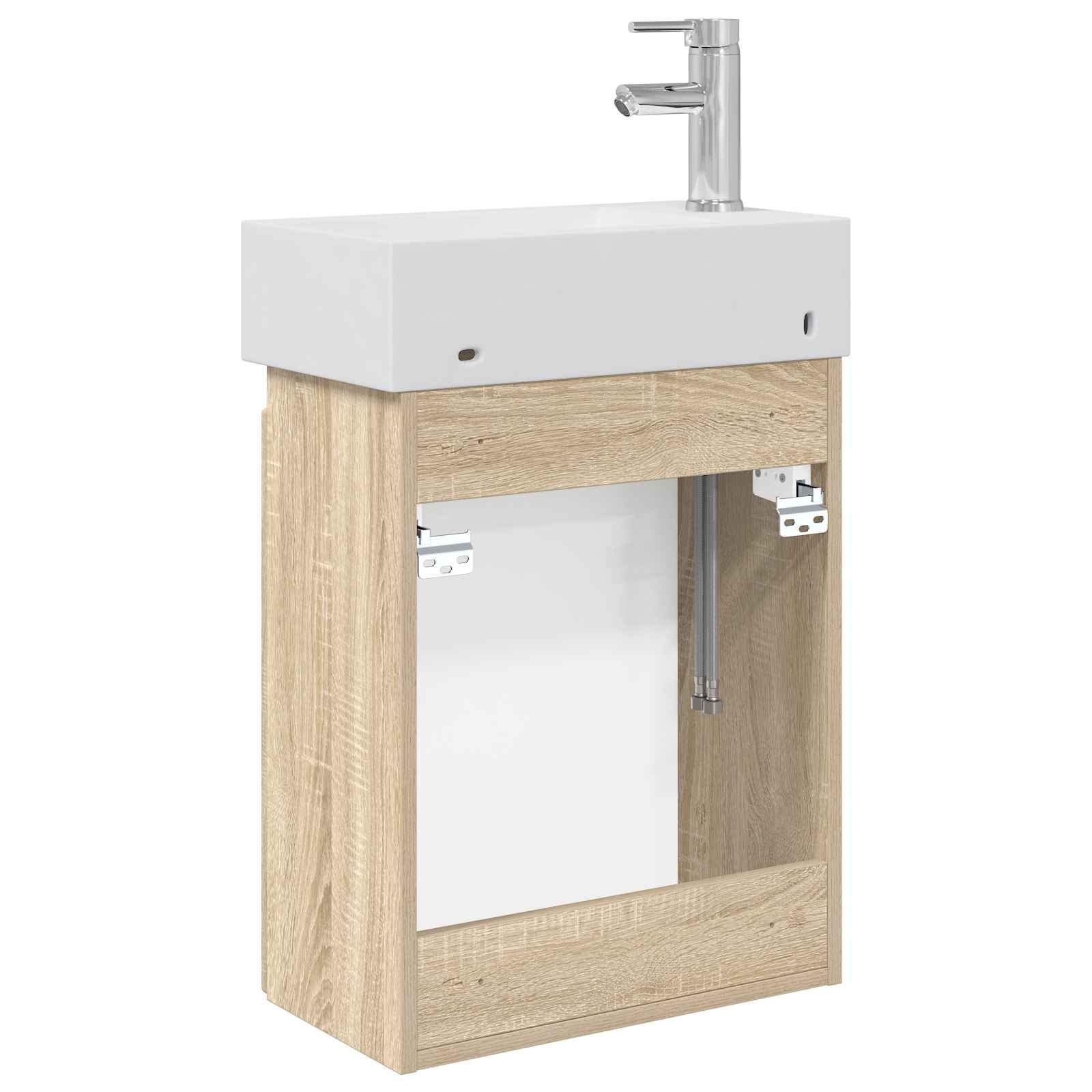 Mobile bagno con rubinetto Rovere Sonoma 45,5 x 22,5 x 84 cm | homemem39
