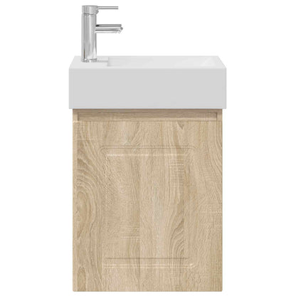 Mobile bagno con rubinetto Rovere Sonoma 45,5 x 22,5 x 84 cm | homemem39