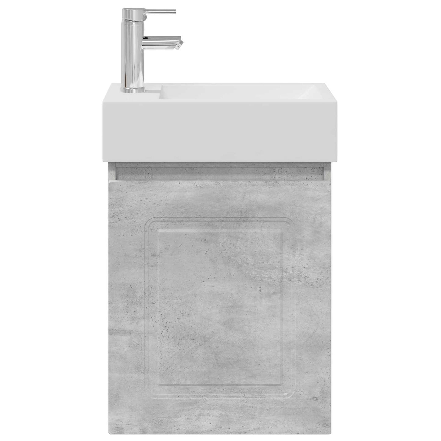 Mobile bagno con rubinetto Grigio Cemento 45,5 x 22,5 x 84 cm | homemem39