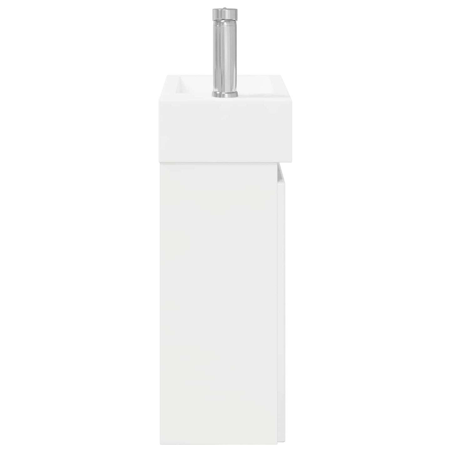 Mobile bagno con rubinetto Bianco Lucido 45,5 x 22,5 x 84 cm | homemem39