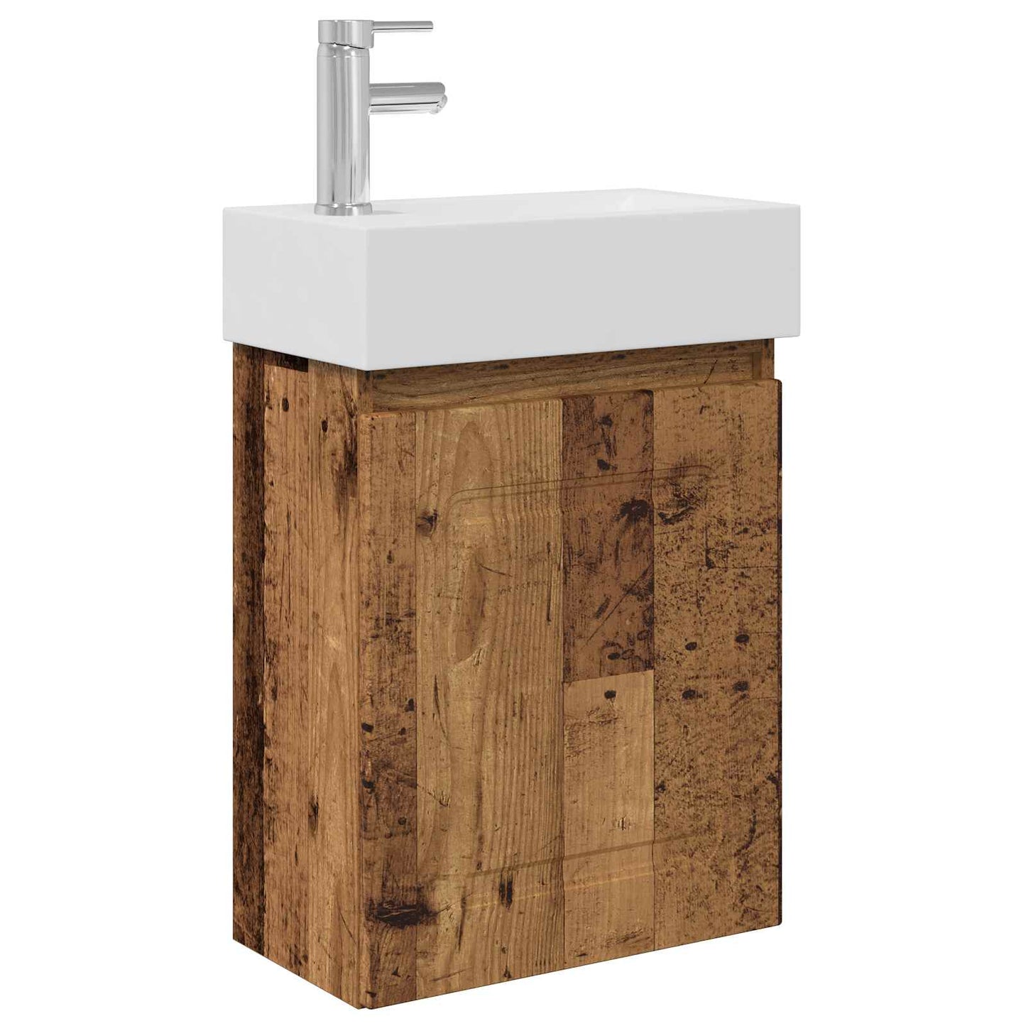 Mobile bagno con rubinetto Legno antico 45,5 x 22,5 x 84 cm | homemem39