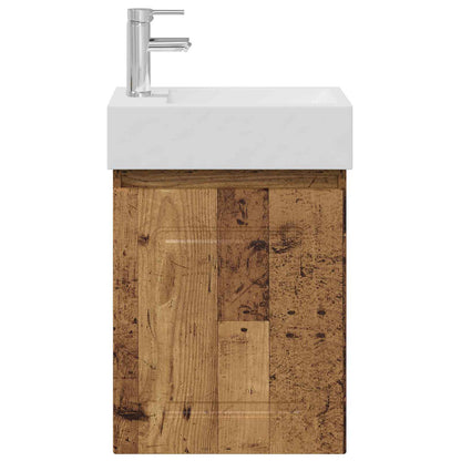 Mobile bagno con rubinetto Legno antico 45,5 x 22,5 x 84 cm | homemem39