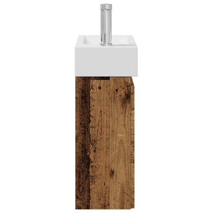 Mobile bagno con rubinetto Legno antico 45,5 x 22,5 x 84 cm | homemem39