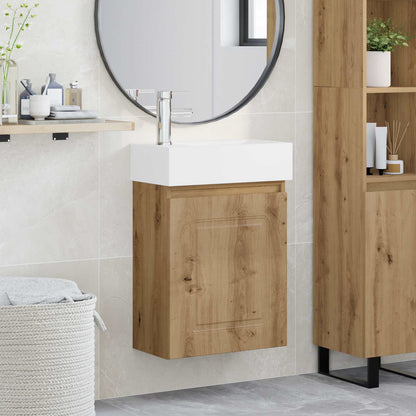 Mobile bagno con rubinetto Rovere Artigianale | homemem39