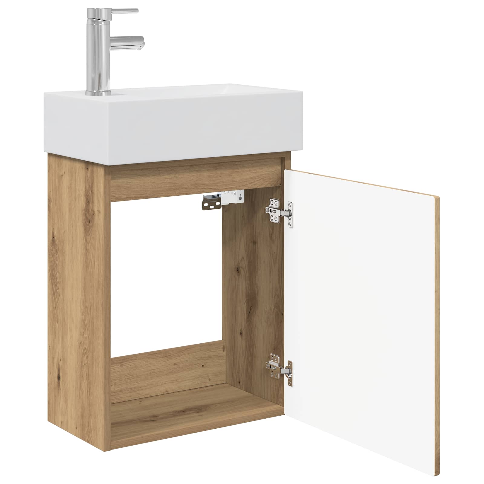 Mobile bagno con rubinetto Rovere Artigianale | homemem39
