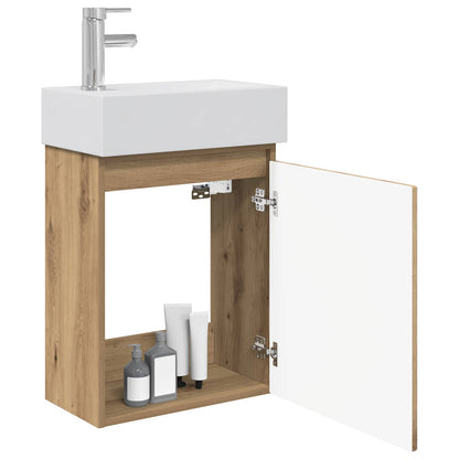 Mobile bagno con rubinetto Rovere Artigianale | homemem39