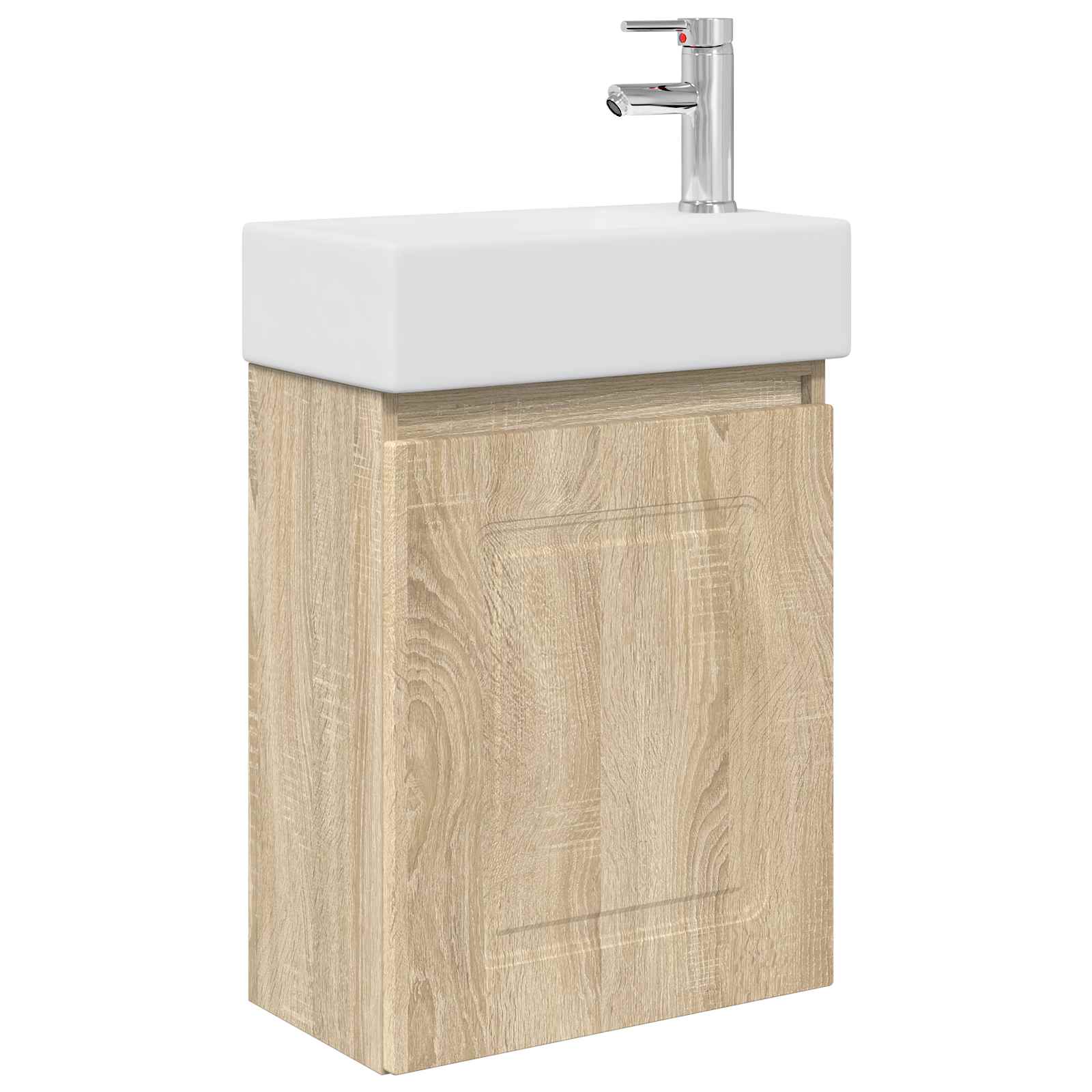 Mobile bagno con rubinetto Rovere Sonoma 45,5 x 22,5 x 84 cm | homemem39