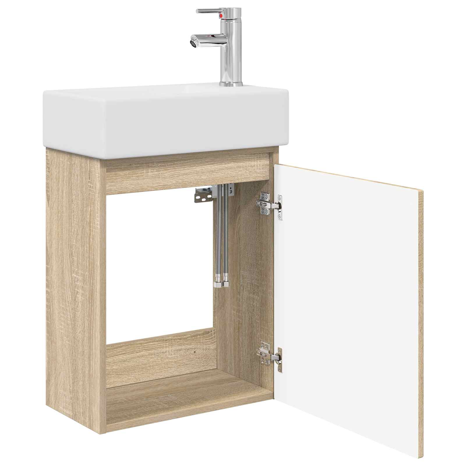 Mobile bagno con rubinetto Rovere Sonoma 45,5 x 22,5 x 84 cm | homemem39