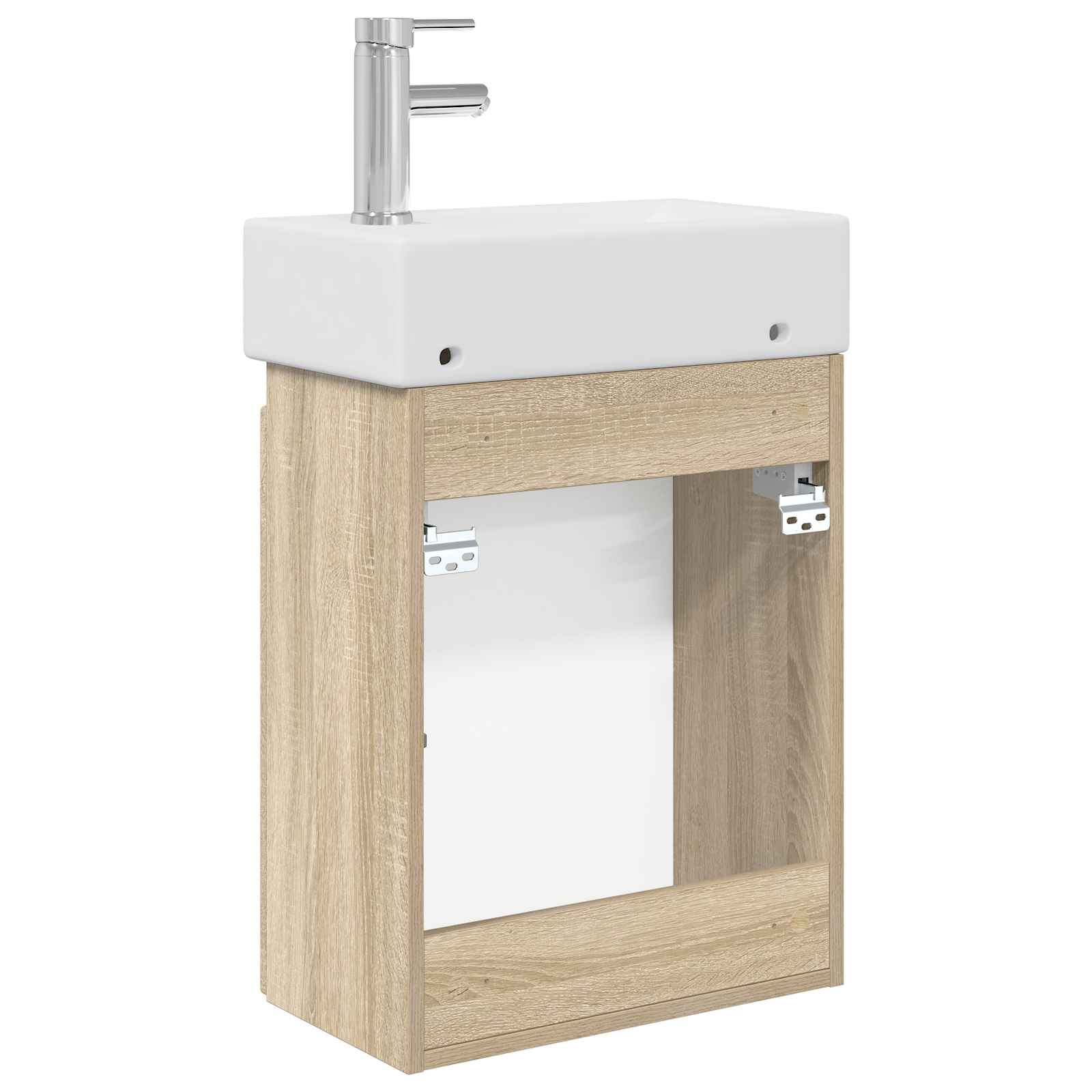 Mobile bagno con rubinetto Rovere Sonoma 45,5 x 22,5 x 84 cm | homemem39