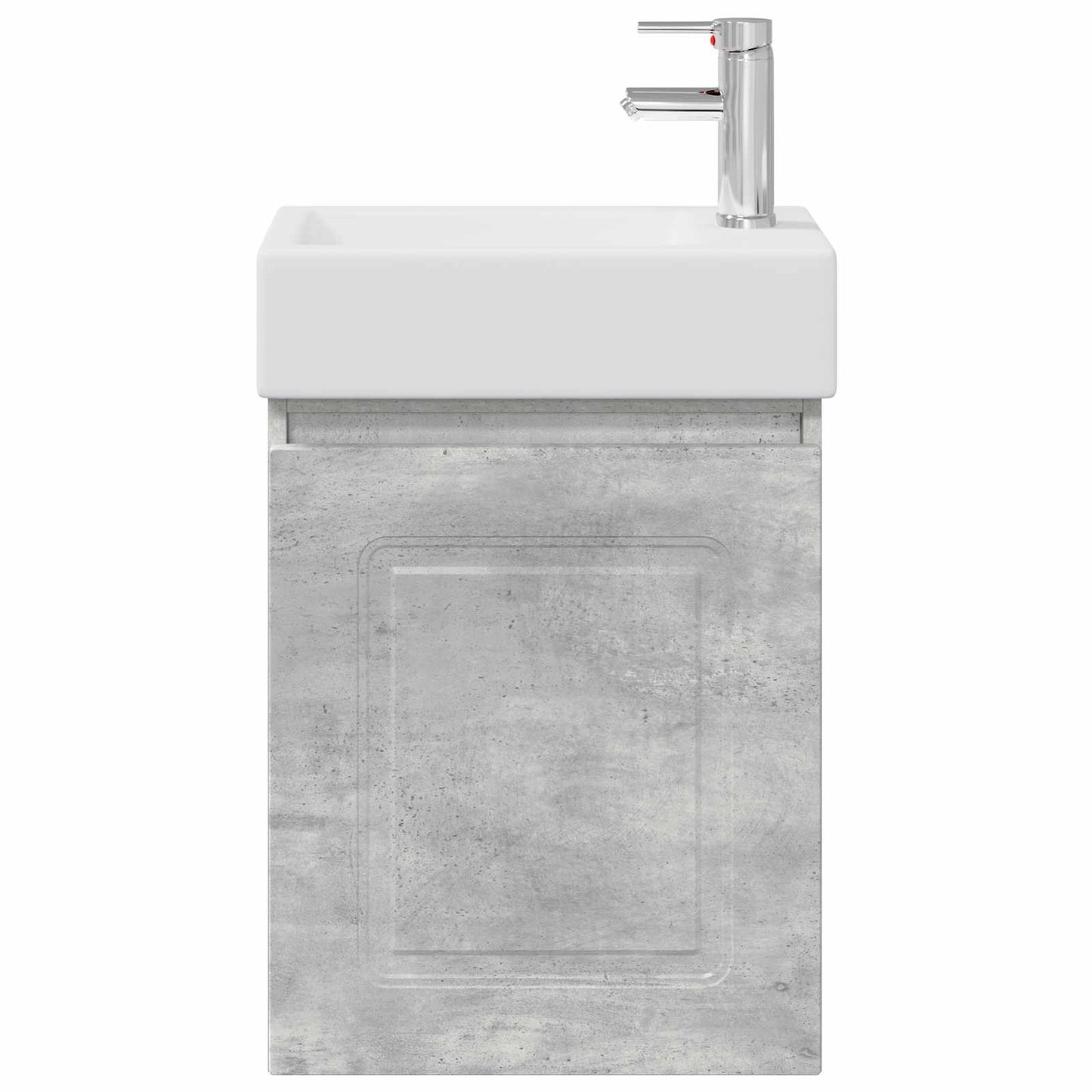 Mobile bagno con rubinetto Grigio Cemento 45,5 x 22,5 x 84 cm | homemem39