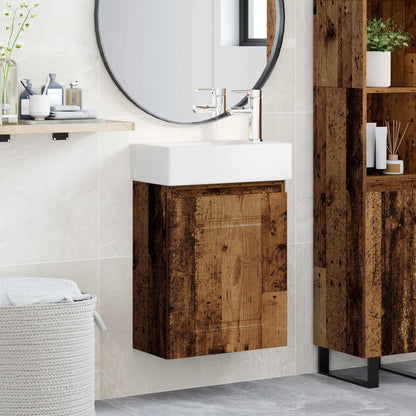 Mobile bagno con rubinetto Legno antico 45,5 x 22,5 x 84 cm | homemem39