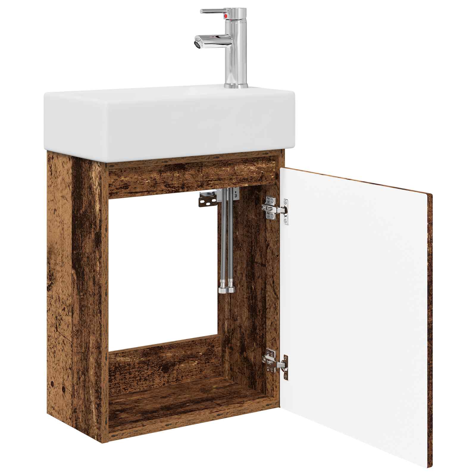 Mobile bagno con rubinetto Legno antico 45,5 x 22,5 x 84 cm | homemem39