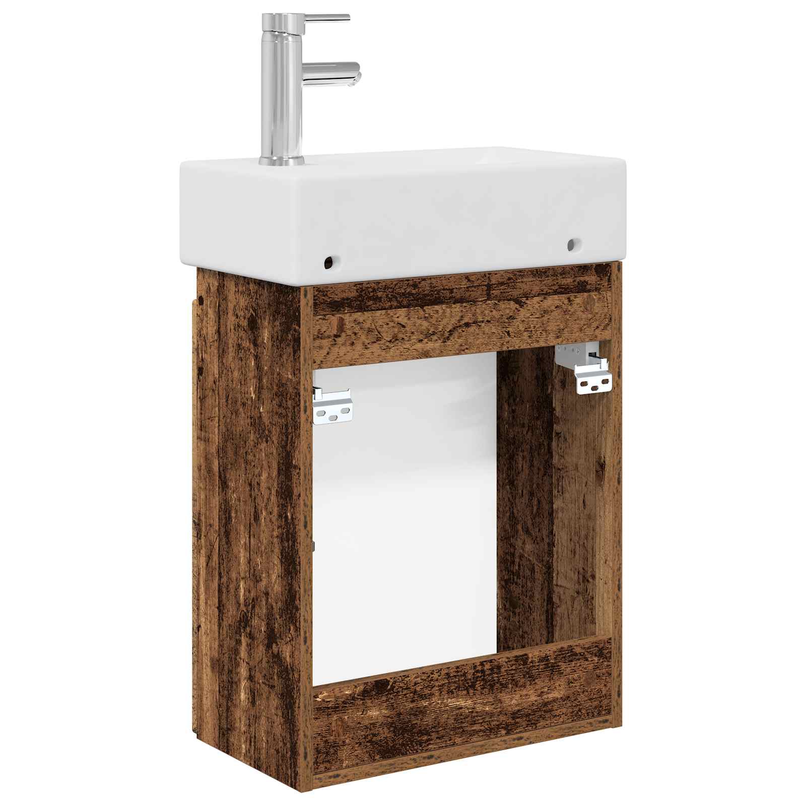 Mobile bagno con rubinetto Legno antico 45,5 x 22,5 x 84 cm | homemem39